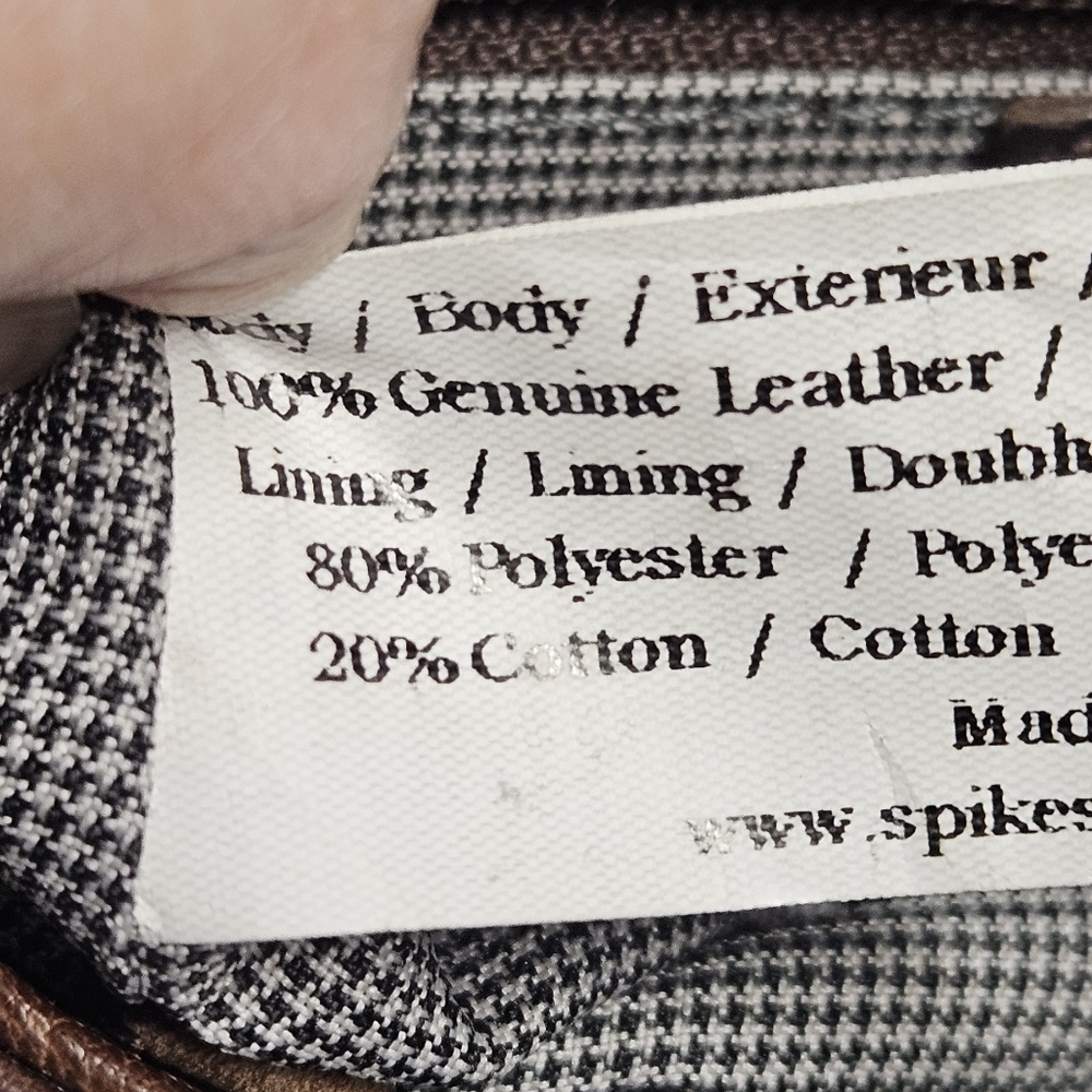 Spikes And Sparrow Chic Brown Leather Adjustable … - image 6